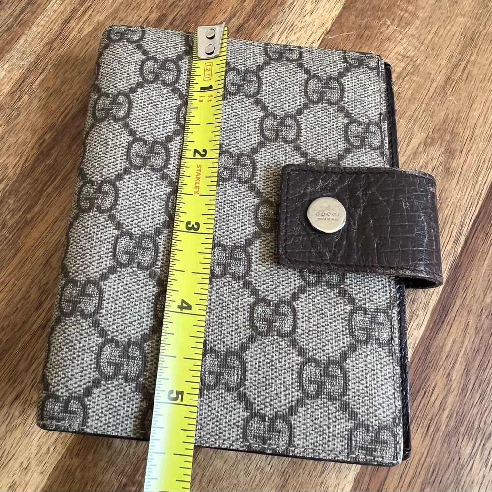GUCCI Notebook/Agenda Small Cover 6 Binder Rings & Pen Holder & 5 Card Holders - Picture 11 of 17